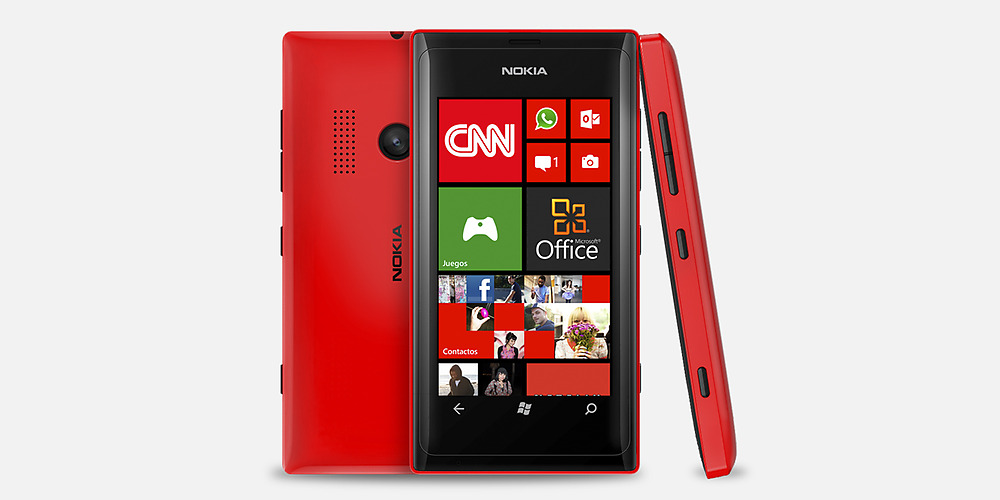 Nokia Lumia505 red (source:Nokia Mexico)