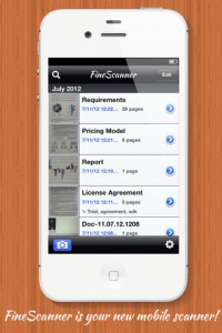 FineScanner App for iPhone