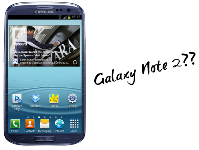 Samsung going to announce Galaxy Note 2 at the IFA 2012 in August