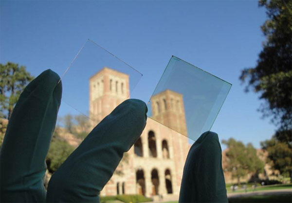 The researchers created a reasonably efficient transparent solar cell
