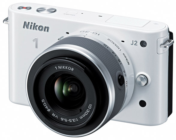 Nikon 1 J2 mirrorless camera with interchangeable lenses and waterproof case: Specs & Features