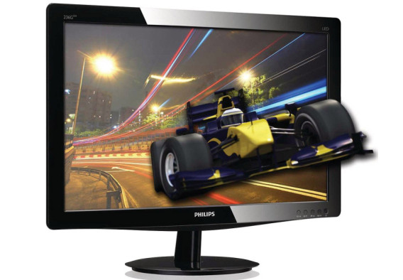 Philips 236G Monitor with Full-HD 3D Priced below 250 Euros: Specs & Features