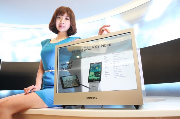 In September, Samsung will launch two devices with transparent display