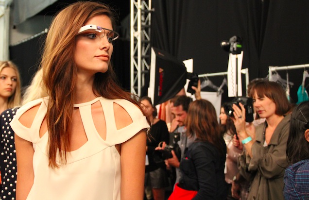 Google Glass, starring in the New York Fashion Week
