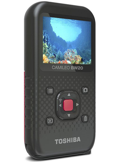 Toshiba introduced a compact camcorder protected Toshiba CAMILEO BW20: Specs & Features