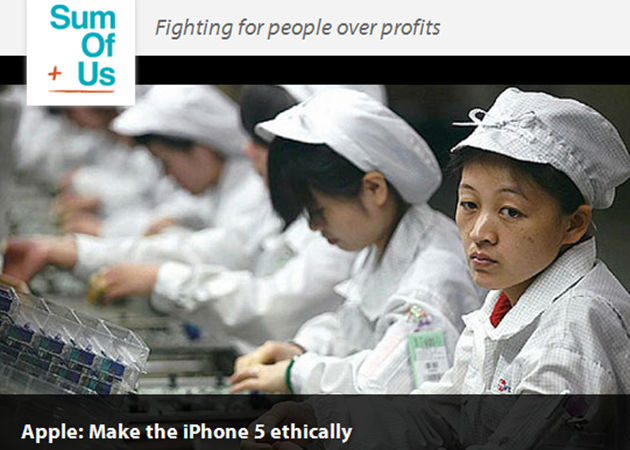 Threat to the iPhone 5 production by Chinese workers strike?