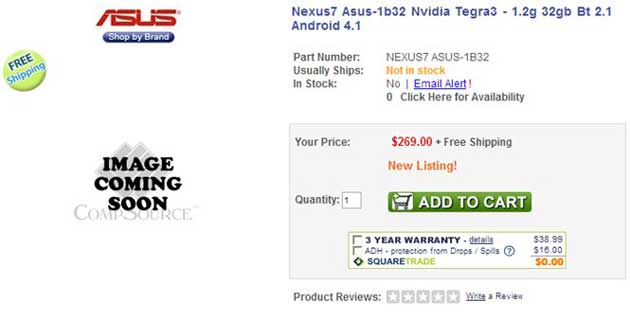 You can book the new Google Nexus 7 32GB