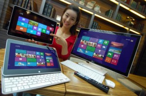 LG H160 Hybrid Tablet and LG V325 All-in-One PC