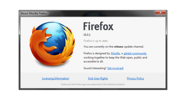 Mozilla Firefox 16 is Fixed and now Available!