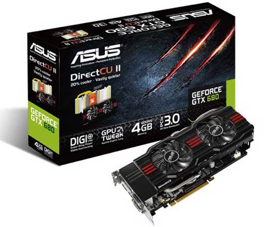 ASUS DirectCU II GeForce GTX 680 Graphics Card: Specs & Features