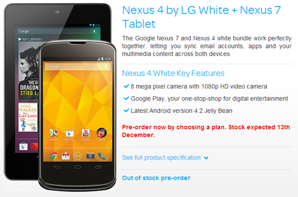 Nexus 4 White Color Coming Soon
