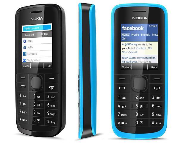Nokia 109 phone with many features and Internet Access: Specs & Features