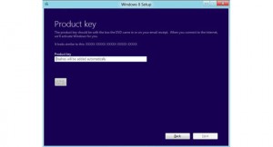 Product key of Windows 8