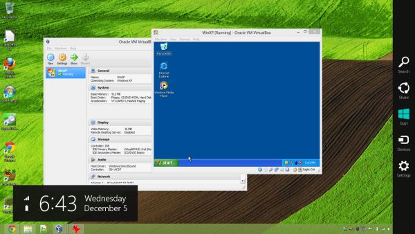 How to run Windows XP in Windows 8