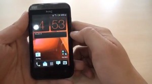 Unannounced HTC Desire 200 "lit up" in the photo and video