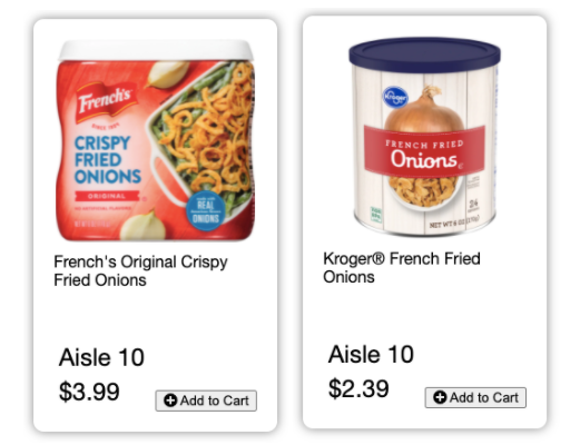 What Aisle are French’s Fried Onions In? French’s Fried Onions Kroger Aisle